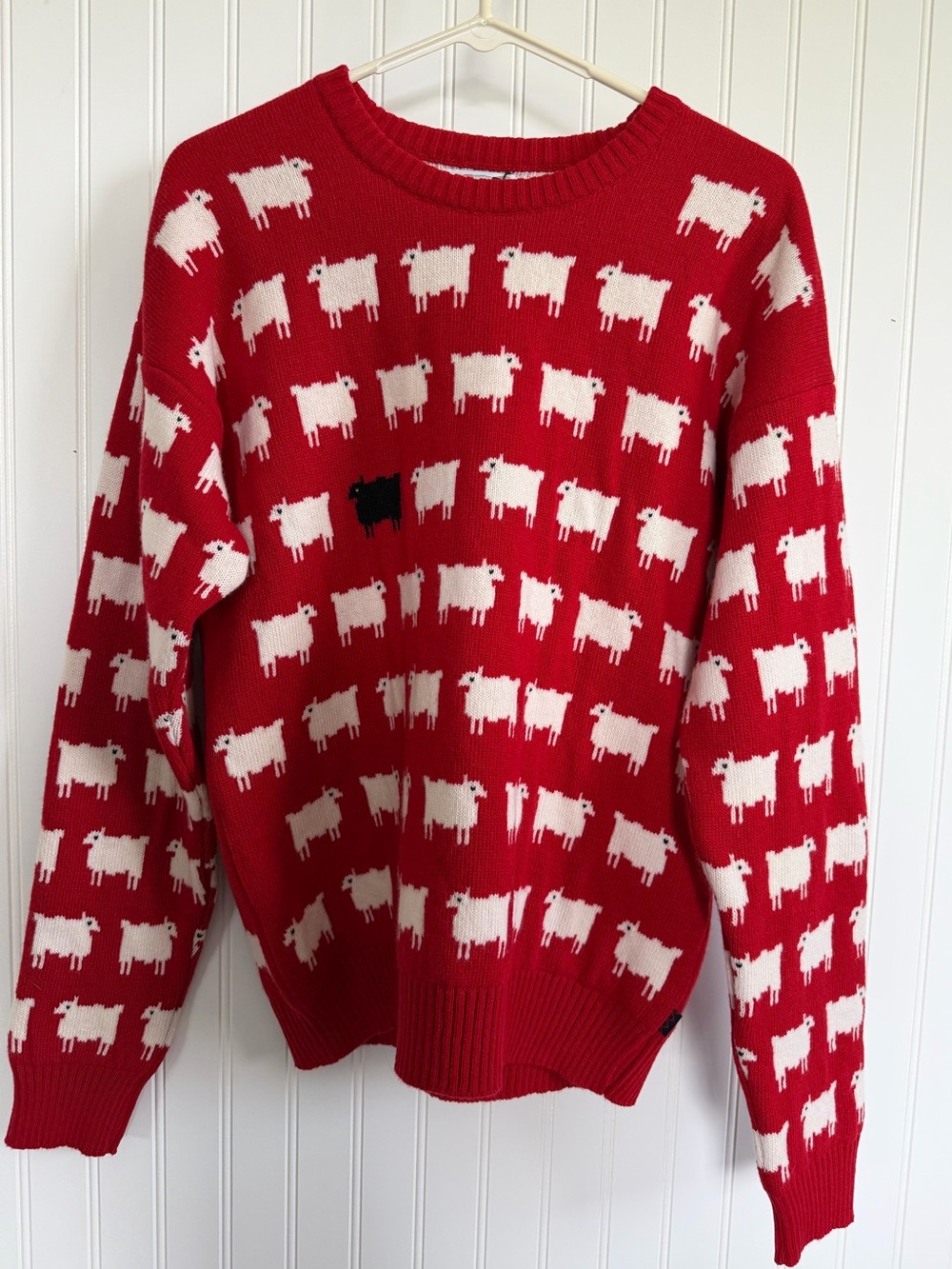 Warm & Wonderful Rowing Blazers “Diana Edition” Red Sheep Wool Sweater XL New